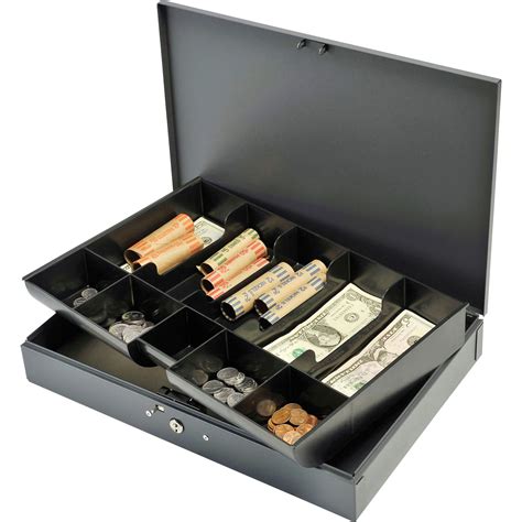 vintage extra lock metal cash box|steel lockable storage box.